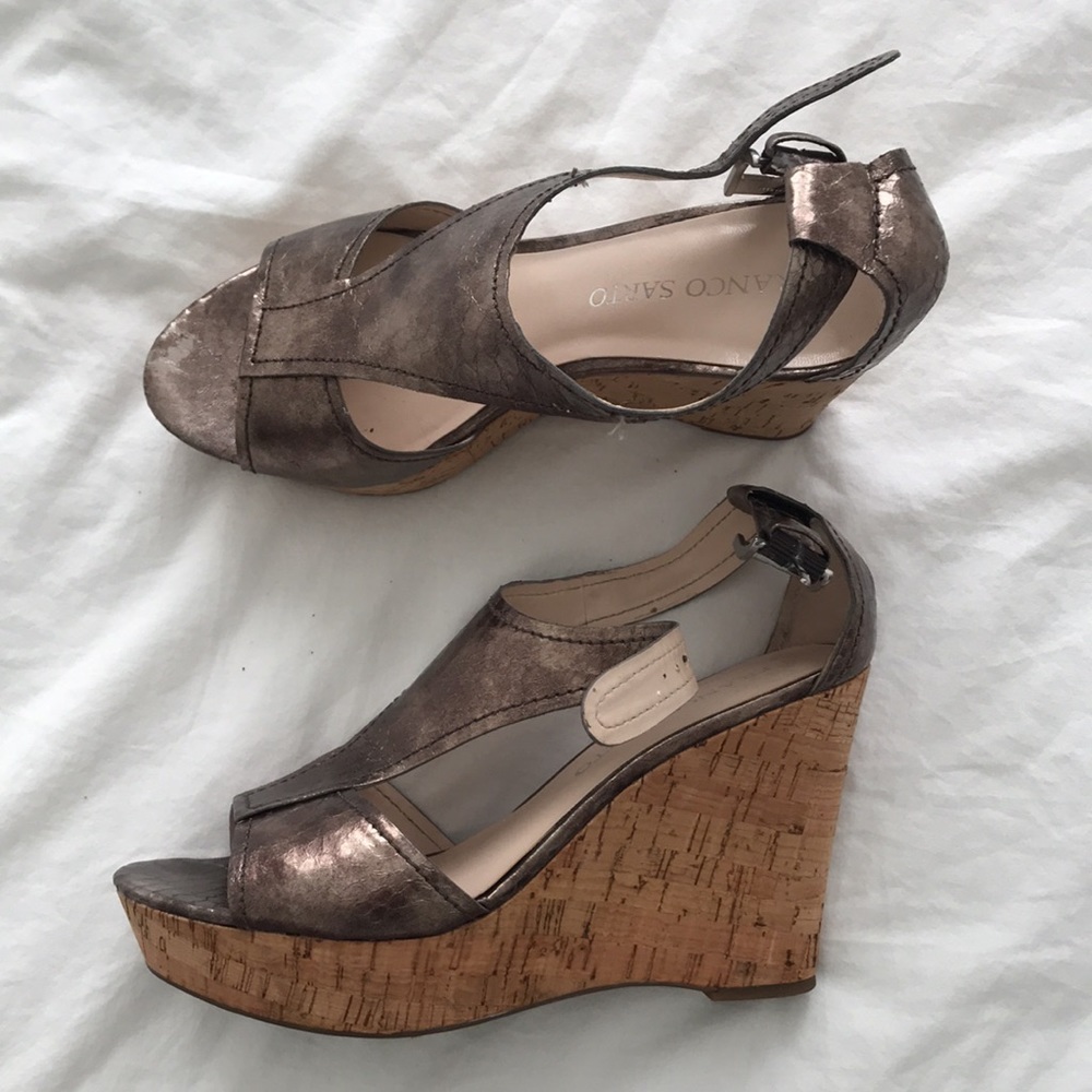 Franco Sarto wedge summer sandals heels